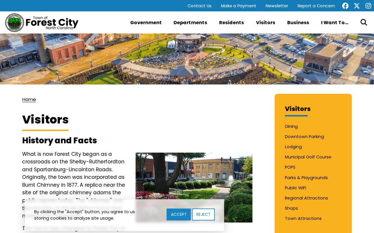 Forest City history relevant to historic criminal records research