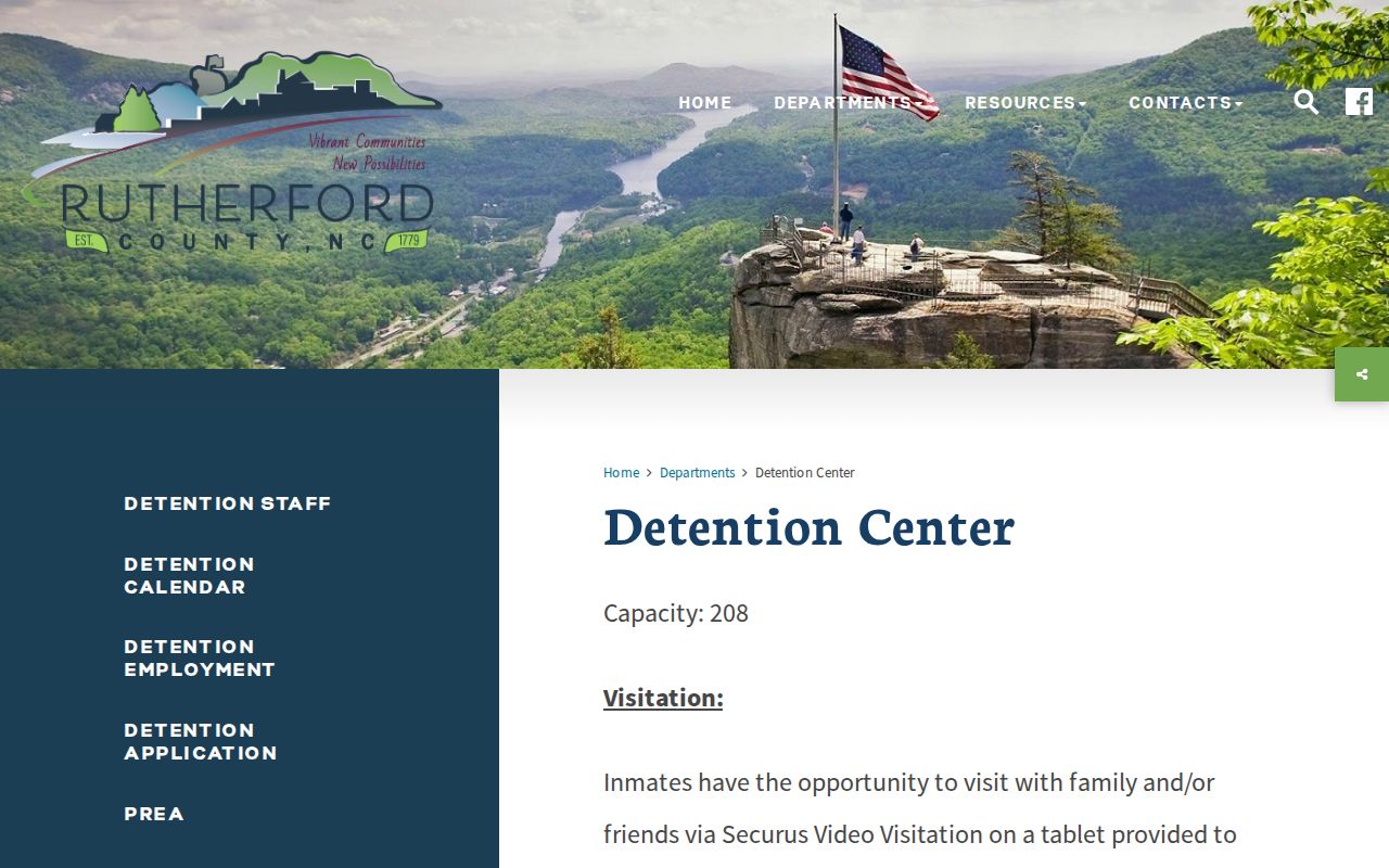 Rutherford County arrest and detention records office