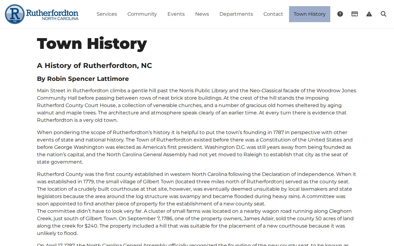 Rutherfordton town history and historic criminal court records context
